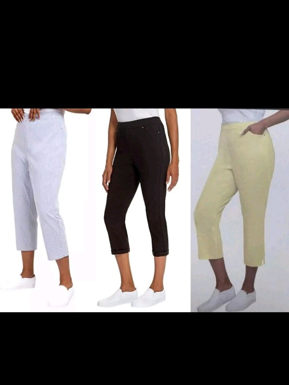 Mario Serrani Pull-On Crop Pants